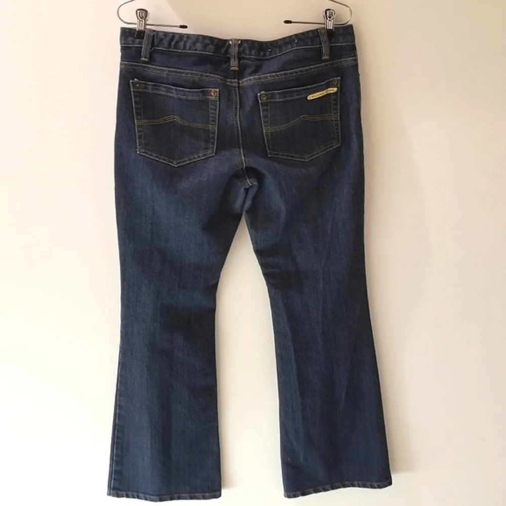 Michael Kors Bootcut Blue Jeans Classic Dark 5 Pocket Sz 6